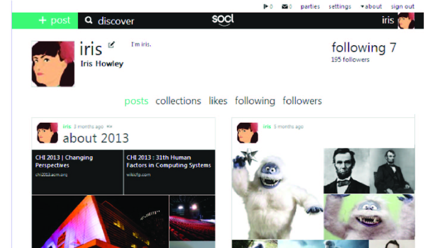 Screenshot of Socl